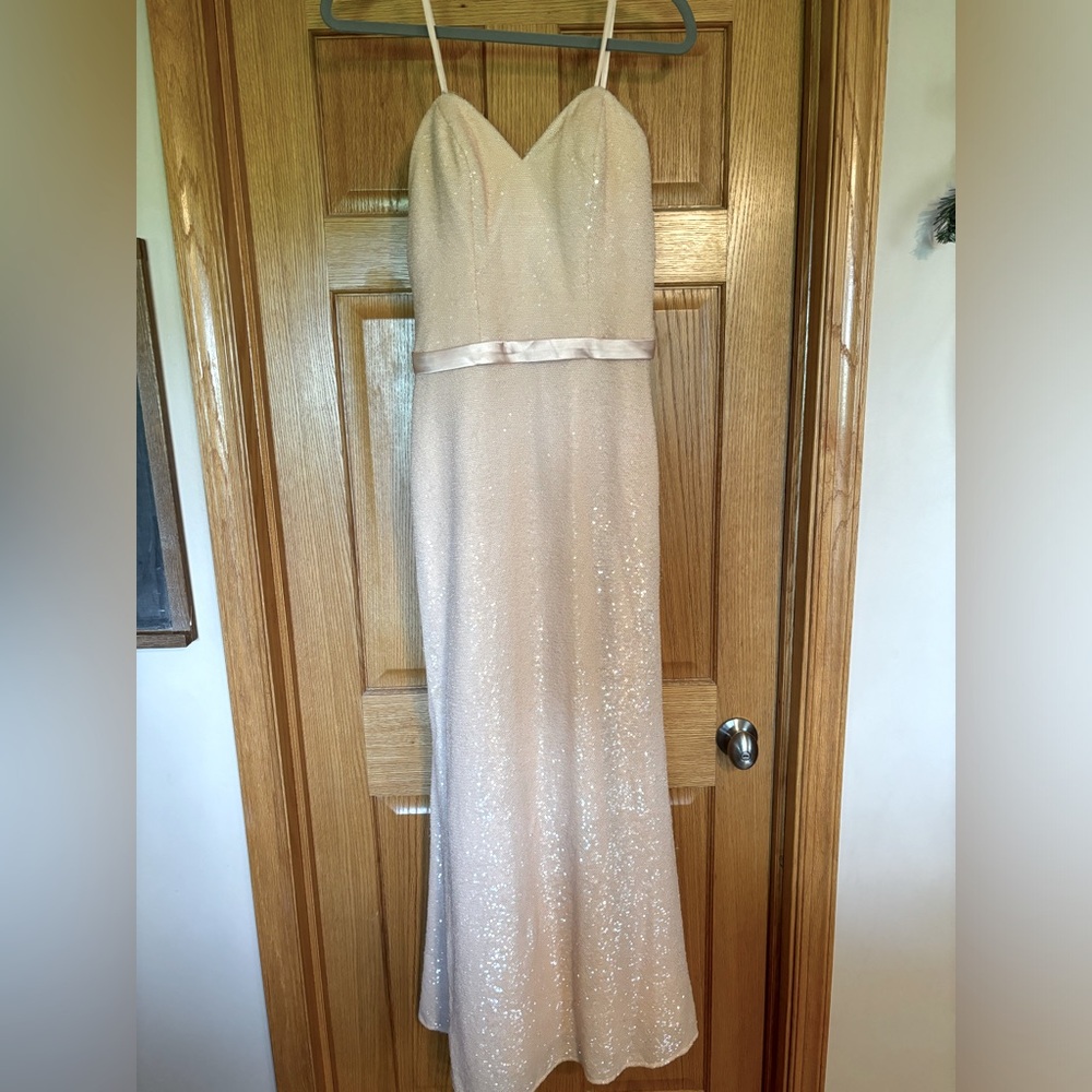 Allure Bridesmaids 1471 strapless sequin dress - Picture 3 of 9